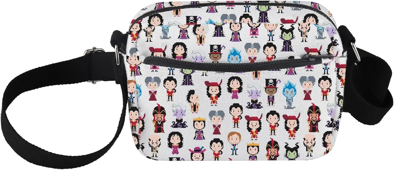 PXTIDY Evil Villains Group Crossbody Bag Villain Gang Halloween Queen Evil Halloween Party Favors Crossbody Purse Witch Gifts