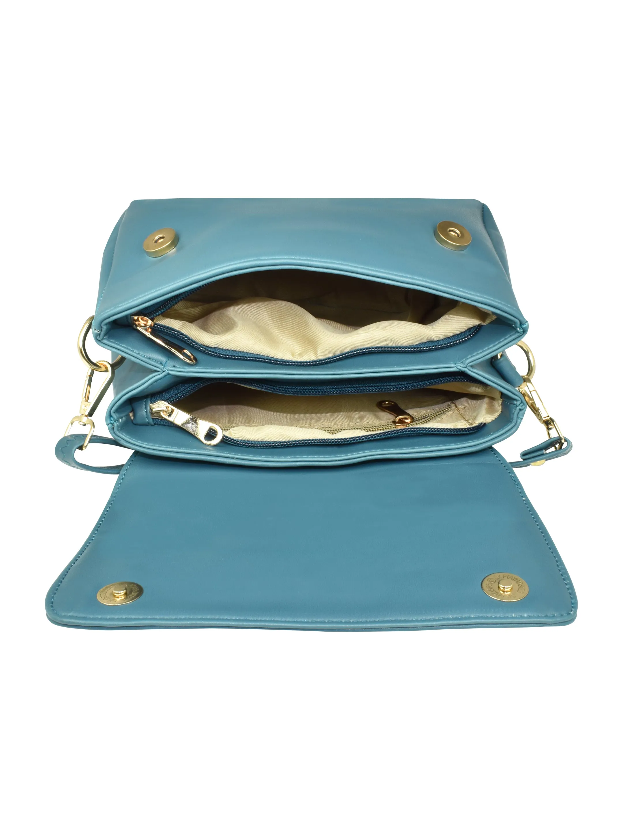 QIARRA Zip Over Sling Bag for Women VB8008