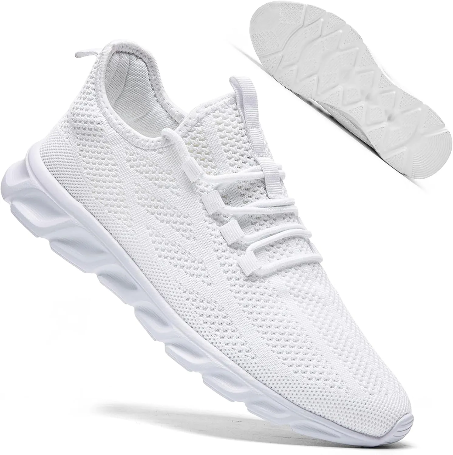 QIJGS Mens Running Shoes Tennis for Men Fashion Workout Athletic Gym Mesh Lightweight Sports Casual Sneakers