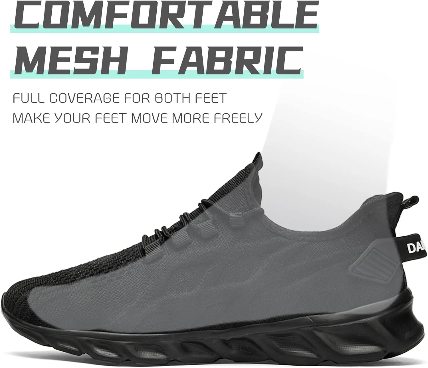 QIJGS Running Shoes for Men Gym Tennis Athletic Mesh Sneakers Lightweight Sports Fashion Workout Casual Shoes