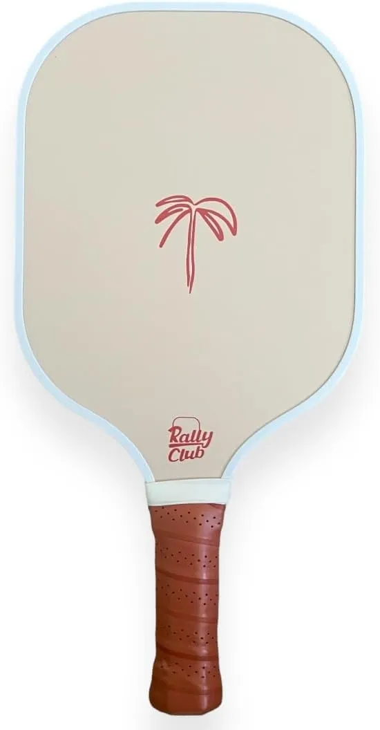 Rally Club Pickleball Paddles for Men Women | Carbon Fiber Polymer Honeycomb Composite Core | Lightweight Durable | Uniquely Designed Stylish for Singles Doubles