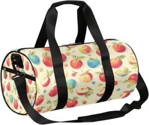 Red Blue Apples Sports Gym Bag Duffel Bags Workout Lightweight Shoulder Weekender Bag Travel Duffel Bag for Men Women(Beautiful Fruit)