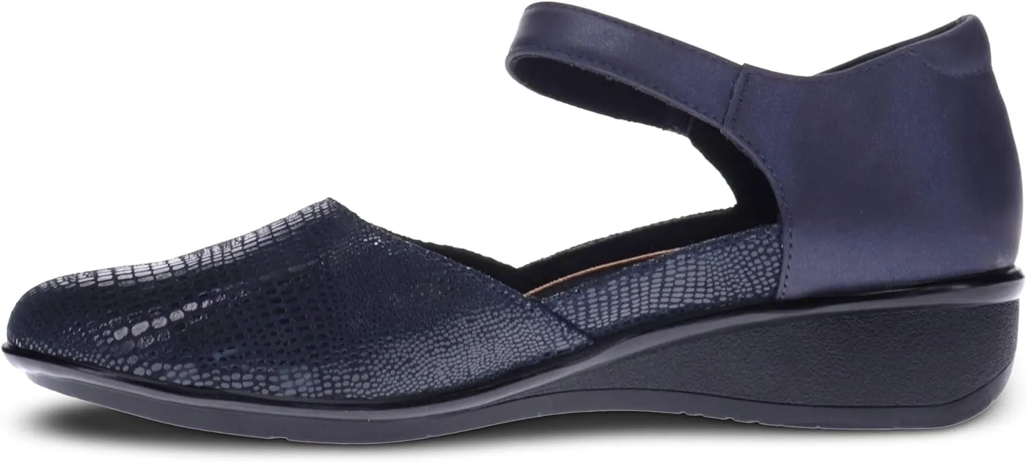 Revere Osaka Mary Jane - Premium Leather - Orthotic-Friendly Removable Insoles - Adjustable Strap - Arch Support - Stylish Wedges for All-Day Comfort