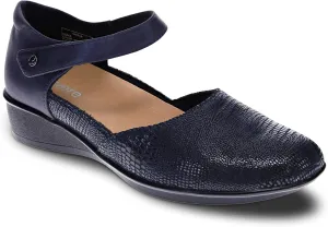 Revere Osaka Mary Jane - Premium Leather - Orthotic-Friendly Removable Insoles - Adjustable Strap - Arch Support - Stylish Wedges for All-Day Comfort