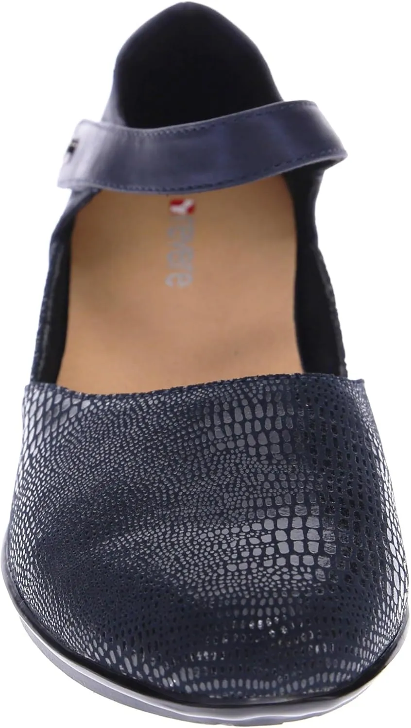 Revere Osaka Mary Jane - Premium Leather - Orthotic-Friendly Removable Insoles - Adjustable Strap - Arch Support - Stylish Wedges for All-Day Comfort