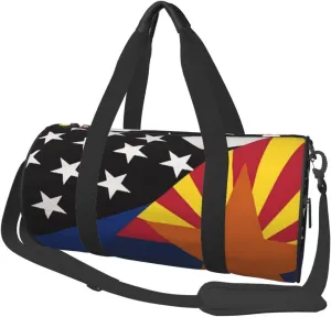 Round Duffle Bag Arizona Thin Blue Line Flag Unisex Travel Bag Duffle Bag