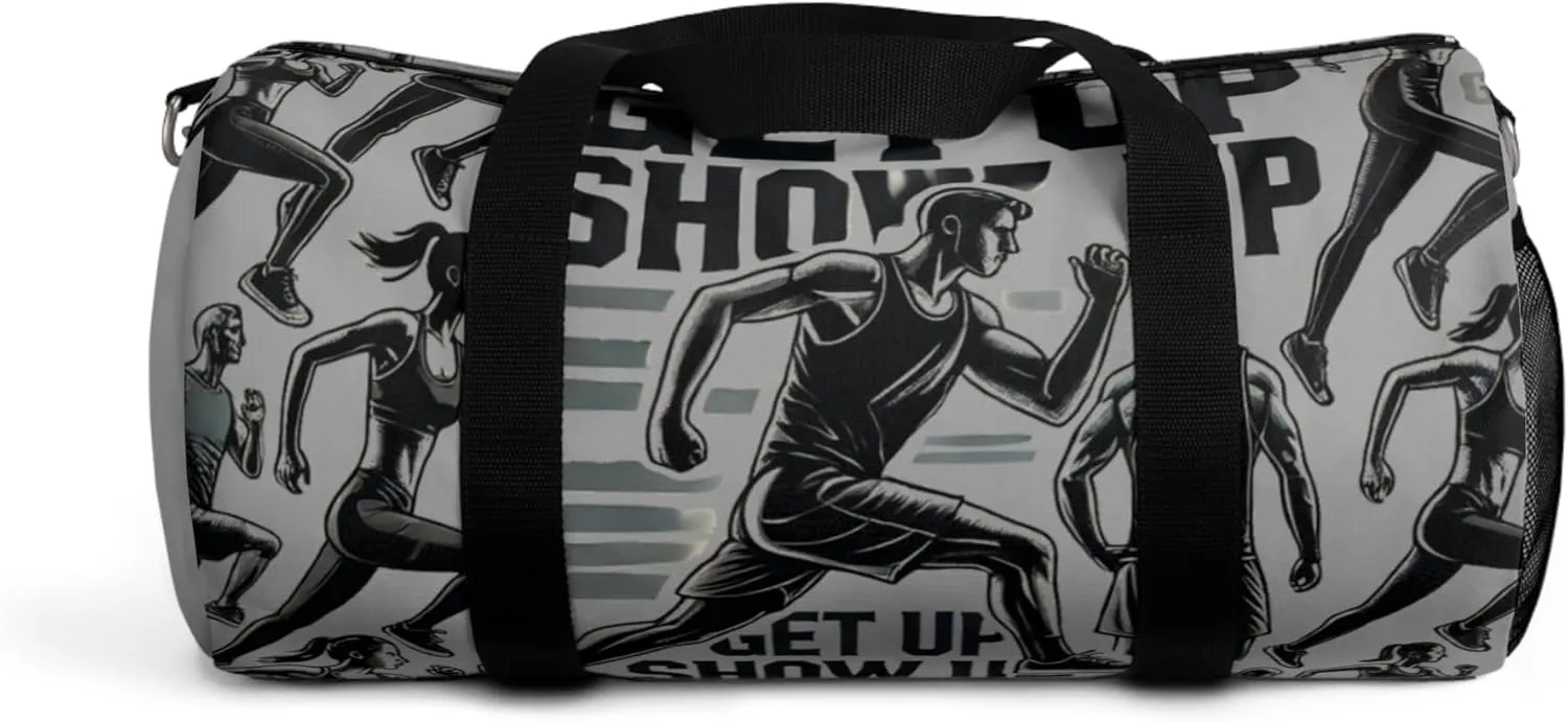 Runner edition light grey duffle | The Grind gym bag built for movement and clean focus