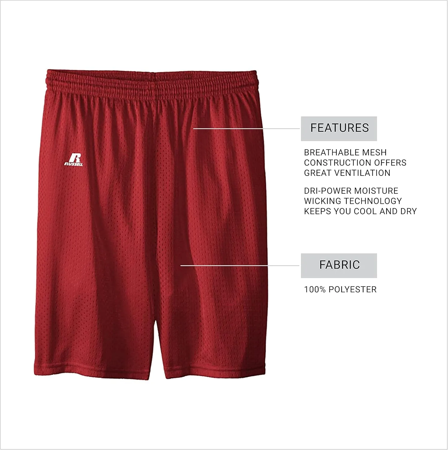 Russell Athletic Big Boys' Youth Mesh Short