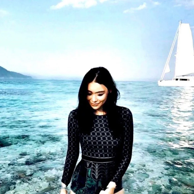 S-XL petite swimsuit Emerald • Mist 1-shoulder / Teal 2-shoulder / Black Jade longsleeve rashguard green navy black gold white cruise resort