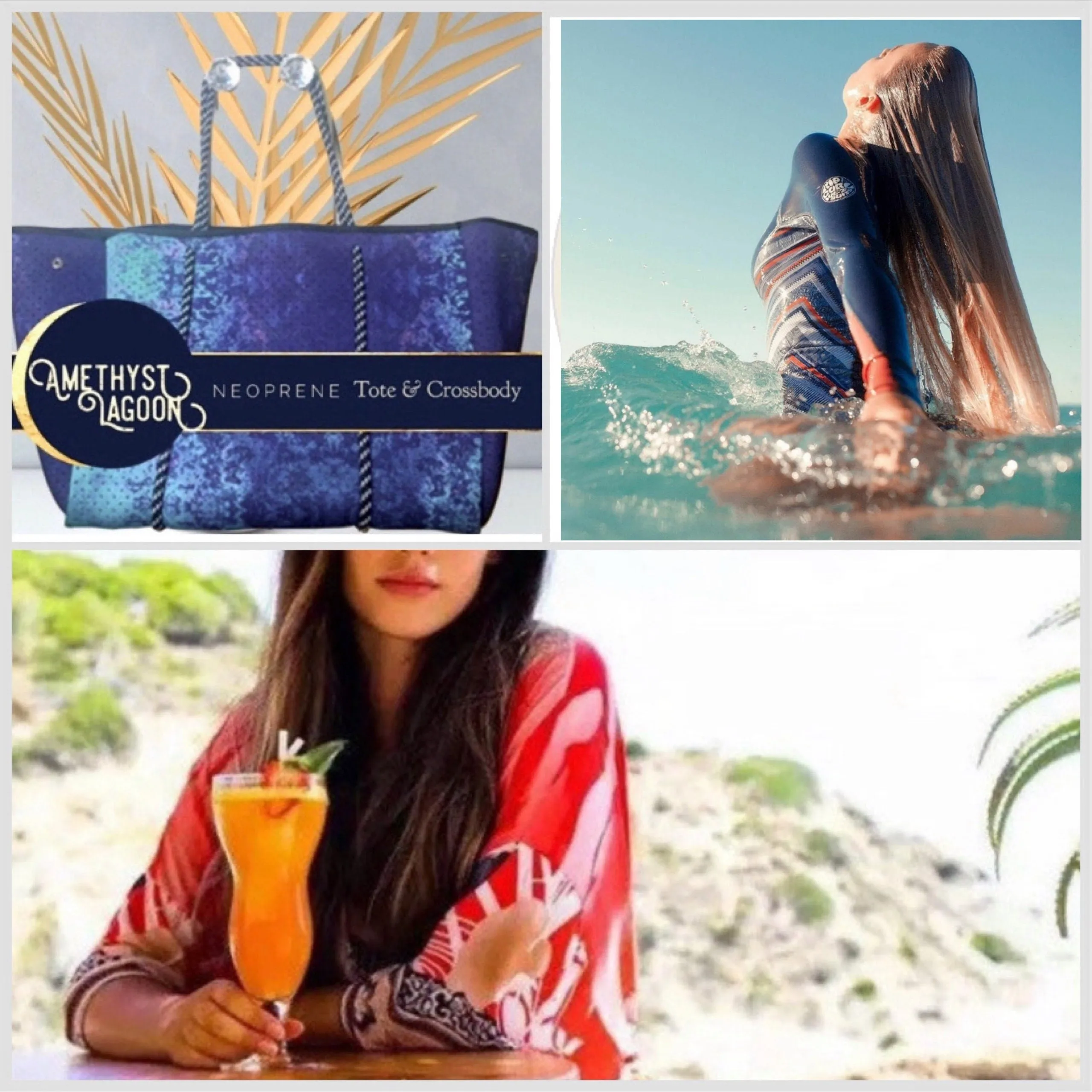 S-XL UPF Rashguard Blue Breeze Coral longsleeve one-piece royal blue white & blackest navy swimsuit   tangerine surf swim ski paddle kayak