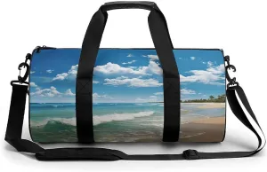 Sandy Beach Gym Bag for Men Women Water Resistant Duffle Bag Travel Lightweight Bag for Travel Sports