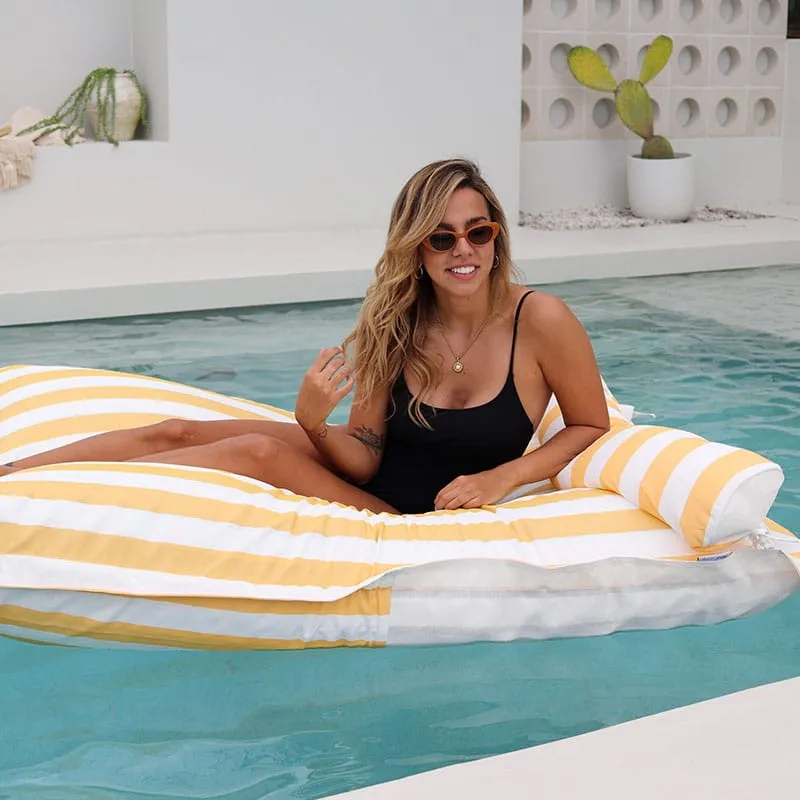 Santorini In-Pool Floating Bean Bags | Yellow