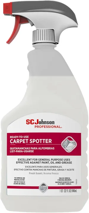 SC Johnson Professional Ready-To-Use Carpet Spotter, Carpet Stain Remover, 32 fl. oz., 6 Count, for Professional Use Only
