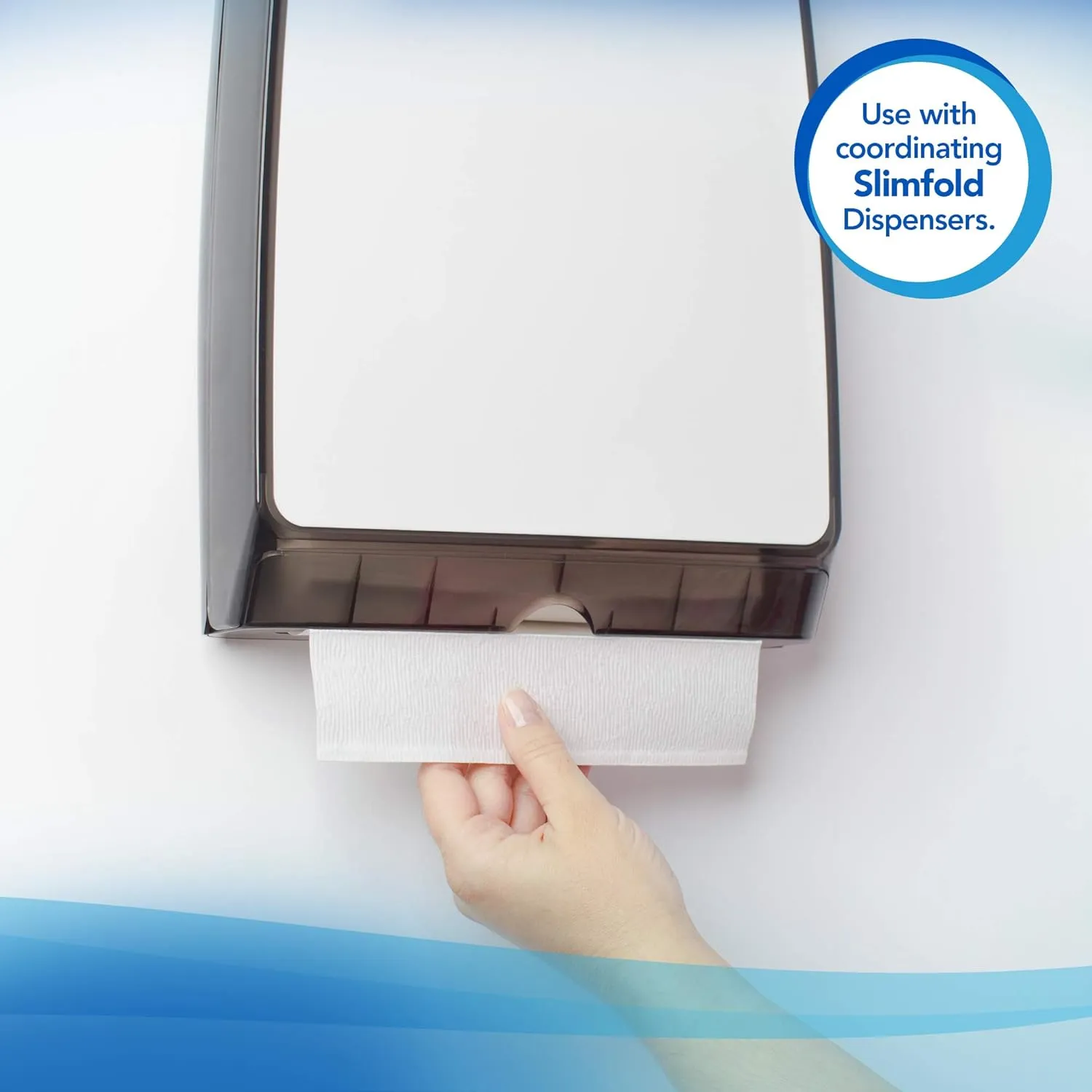 Scott Professional Pro Slimfold Folded Paper Towels, Bulk (04442), Absorbency Pockets, White, for Compatible Kimberly-Clark Professional Dispensers (24 Packs of 90 Sheets, 2,160 Sheet Total)
