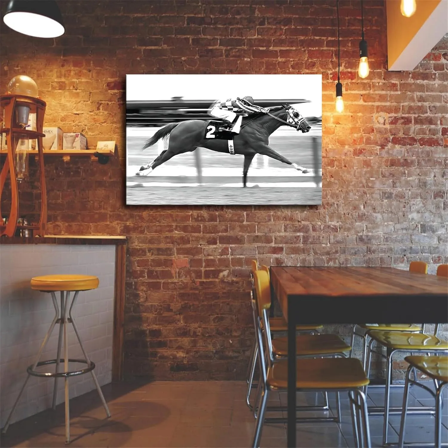 Secretariat At The Belmont Tournament Canvas Poster Holiday Gift HD Picture Modern Aesthetics Mural Wall Art Decoration (16×24inch-Unframed)