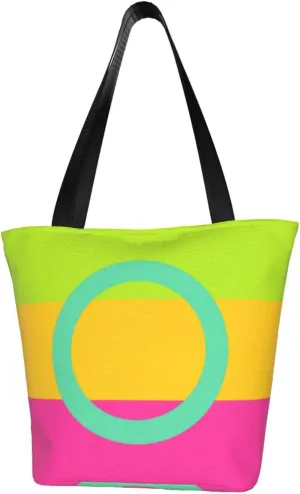 Sexually Undefined Rainbow LGBT Pride Women'S Casual One Shoulder Carry Shopping Bag Large Capacity Working Storage Handbag