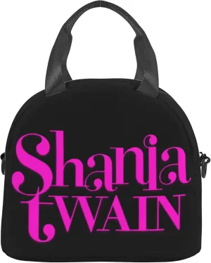 Shania Music Twain Men Women Lunch Bag Insulated Reusable Handheld Crossbody Portable Lunch Box Adult Lunch Box Suitable For Office Work Travel