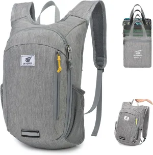 SKYSPER Small Hiking Travel Waterproof Backpack - Lightweight Packable Day Pack for Women and Men - Foldable Light Weight Water Proof Mini Daypack - 10L Collapsible Back Pack for Outdoor