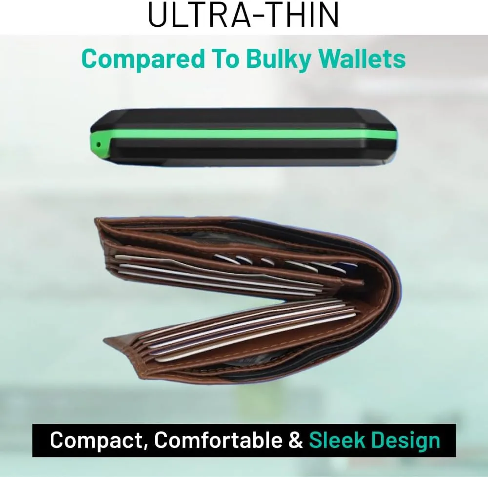 Slim Mint Wallet, Ultra-Thin, RFID-Blocking, AS-SEEN-ON-TV, ID Theft Protection, Easy to Carry, Reach Cards/Cash with the Touch of a Button, Optimizes Space, Aluminum Outer Shell, Crush-Resistant, 2PK