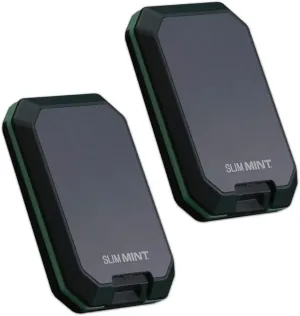Slim Mint Wallet, Ultra-Thin, RFID-Blocking, AS-SEEN-ON-TV, ID Theft Protection, Easy to Carry, Reach Cards/Cash with the Touch of a Button, Optimizes Space, Aluminum Outer Shell, Crush-Resistant, 2PK