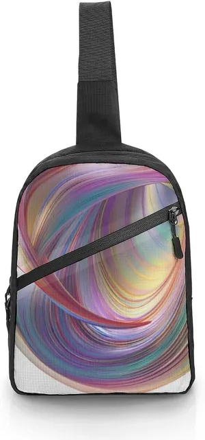 Sling Bag for Women Men Crossbody Sling Backpack Hand Drawn Shark Chest Bags Shoulder Backpack Travel Hiking Daypack