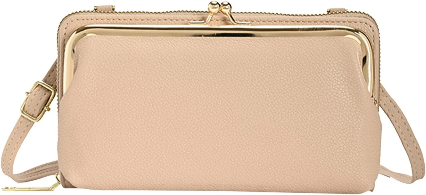 Sling Bags for Women Anti Theft Travel Casual Nylon Purses Handbags Crossbody Bags Travel Bag with Zipper(Beige)