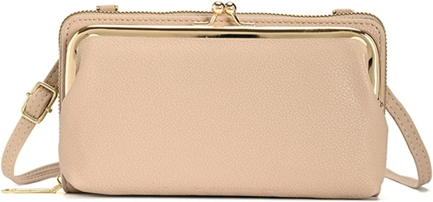 Sling Bags for Women Anti Theft Travel Casual Nylon Purses Handbags Crossbody Bags Travel Bag with Zipper(Beige)