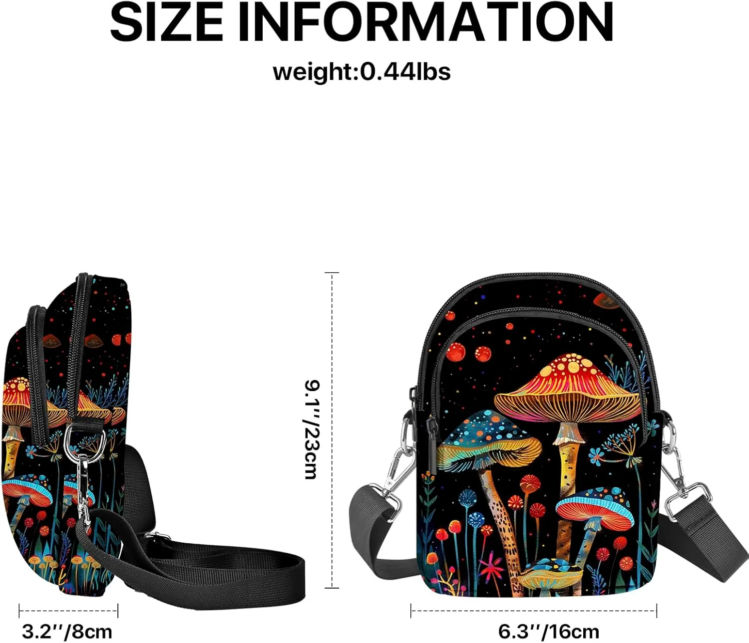 Small Crossbody Bags for Women Waterproof Cell Phone Bag Wallet Purse with Card Slots Adjustable Strap