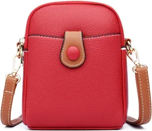Small Leather Crossbody Bag for Women - Phone Purse and Cross Body Bag