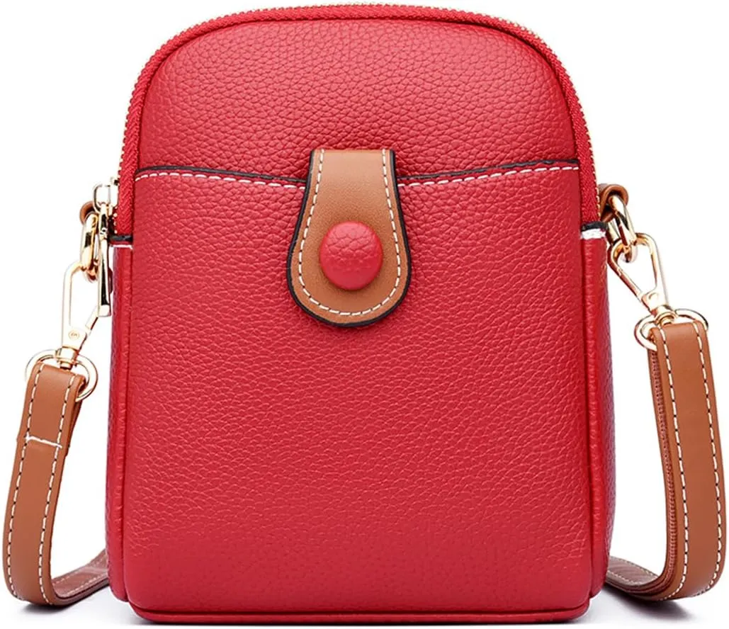 Small Leather Crossbody Bag for Women - Phone Purse and Cross Body Bag