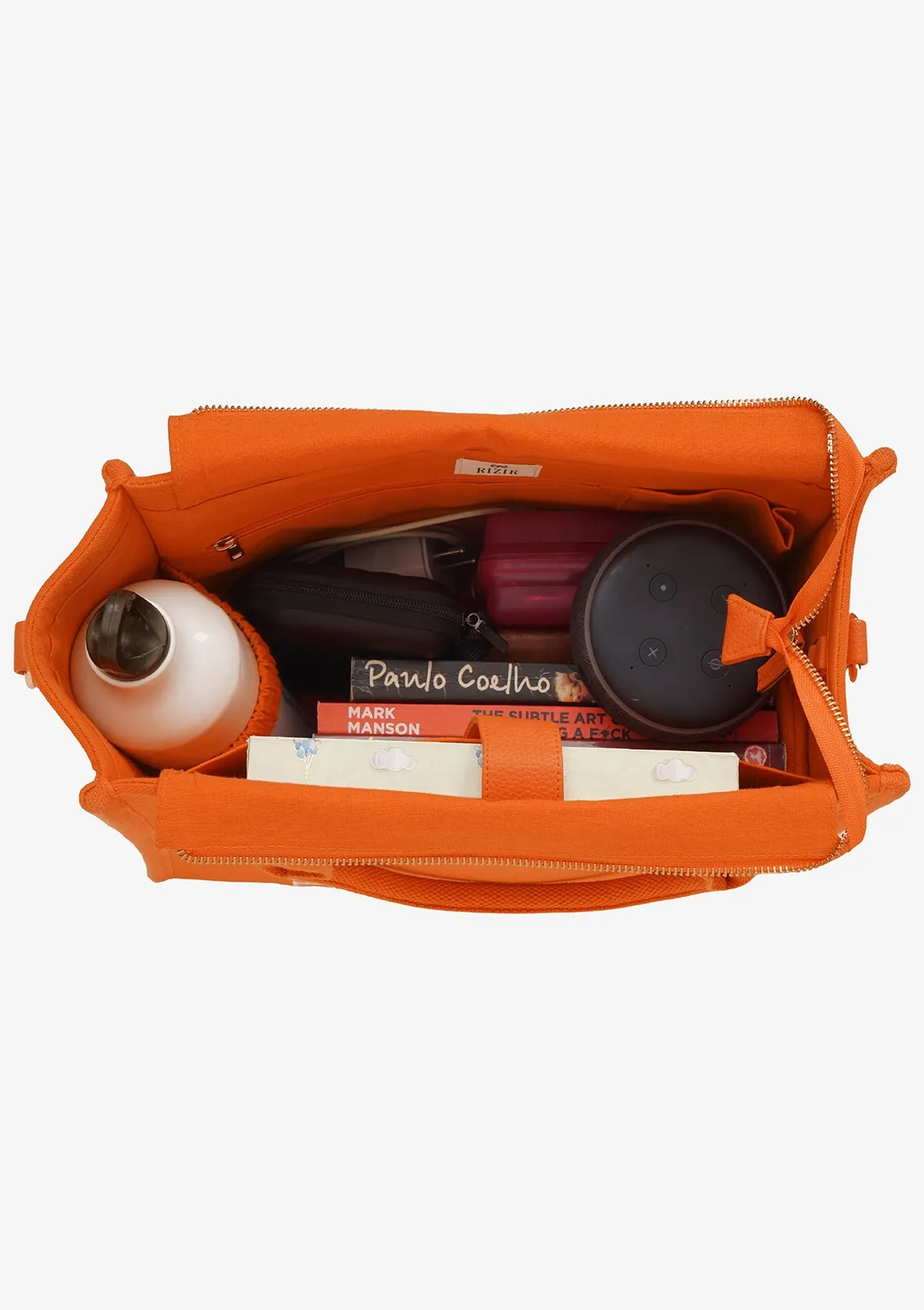 SMALL URBAN TOTE  BRIGHT ORANGE