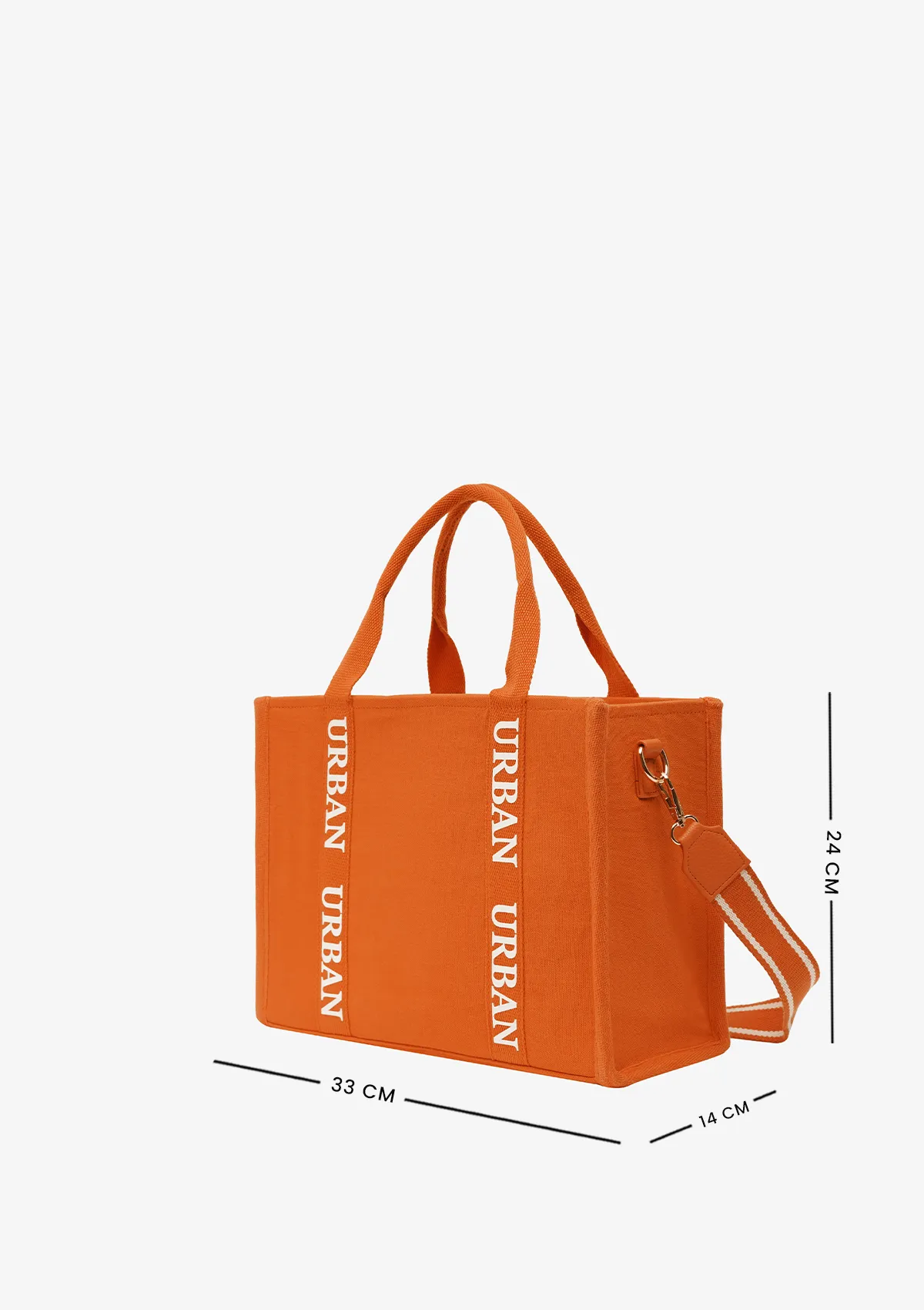 SMALL URBAN TOTE  BRIGHT ORANGE