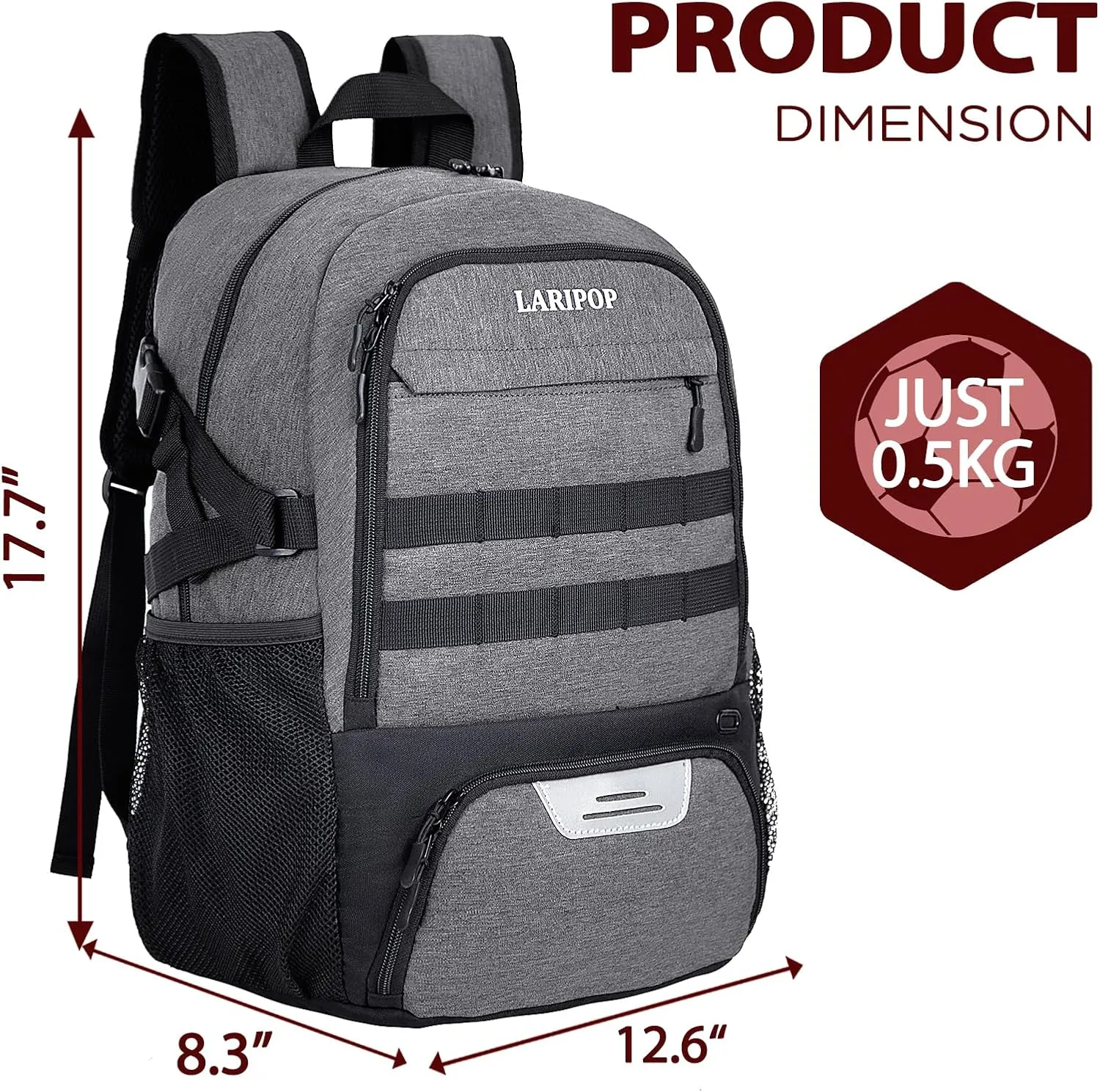 Soccer Backpack,Basketball Backpack for Basketball Accessories Training Equipment Fits Volleyball,Soccer,Sports Gifts
