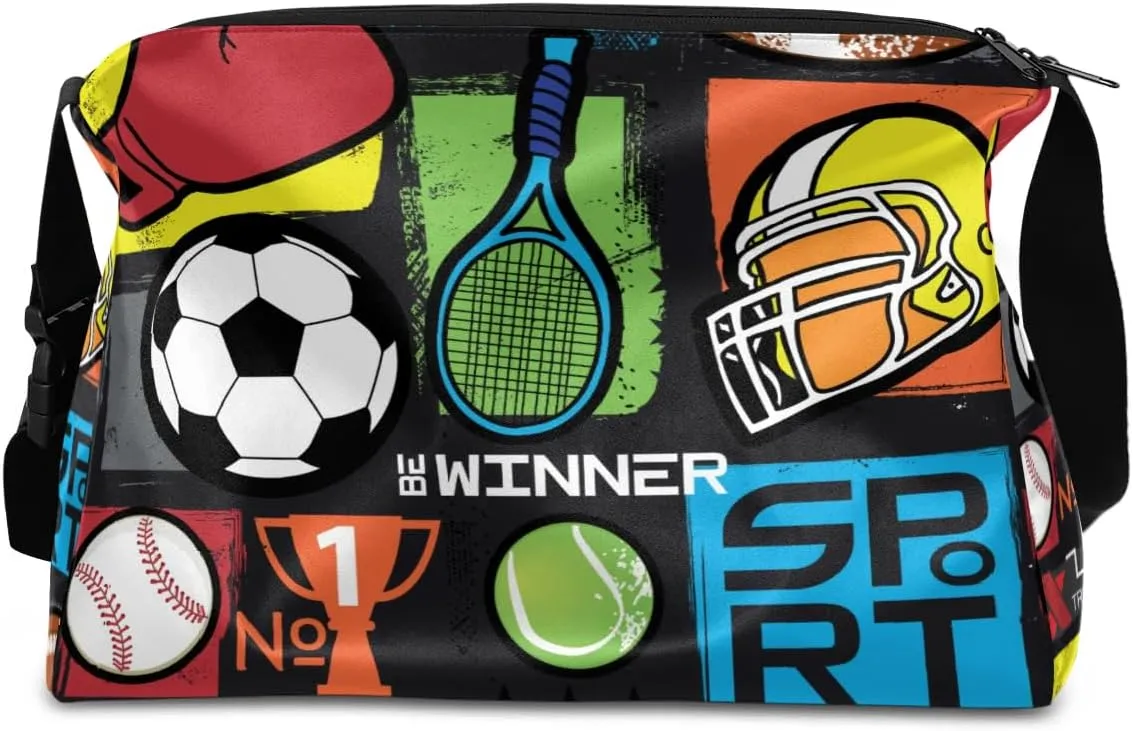 Soccer Boxing Gloves Small Gym Bag for Men Women Workout Sport Duffle Bag Waterproof Weekender Overnight Bag Lightweight Carry on Tote Bag Crossbody Shoulder Travel Bag for Swim Yoge Dance