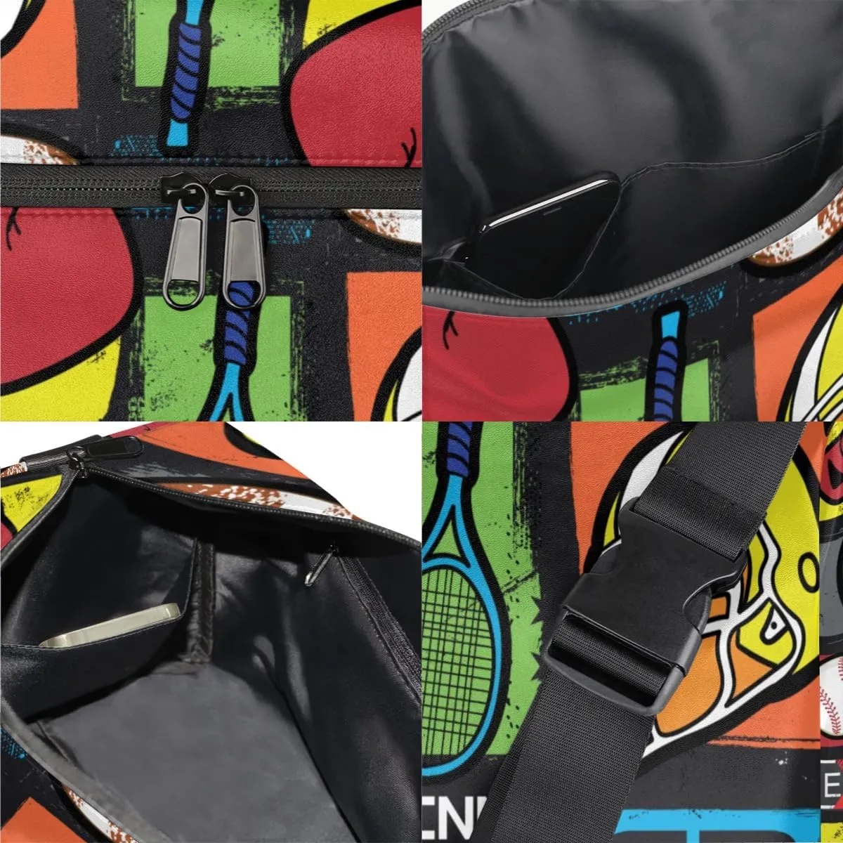Soccer Boxing Gloves Small Gym Bag for Men Women Workout Sport Duffle Bag Waterproof Weekender Overnight Bag Lightweight Carry on Tote Bag Crossbody Shoulder Travel Bag for Swim Yoge Dance