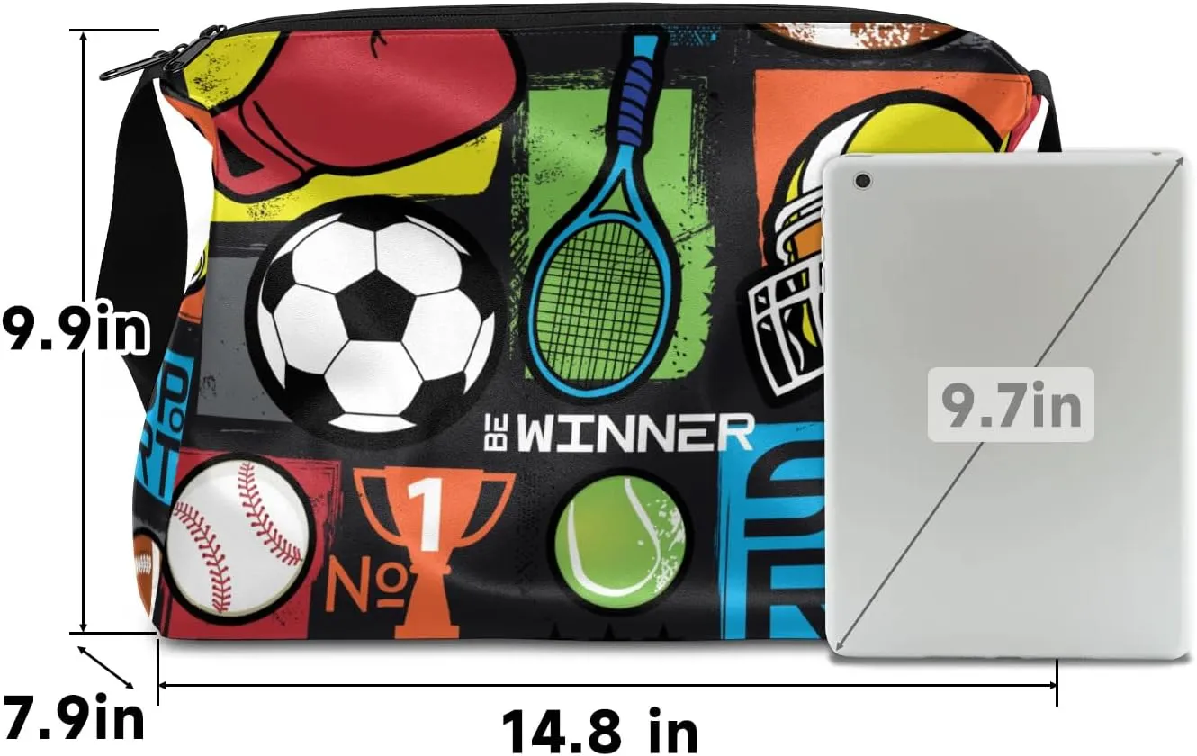 Soccer Boxing Gloves Small Gym Bag for Men Women Workout Sport Duffle Bag Waterproof Weekender Overnight Bag Lightweight Carry on Tote Bag Crossbody Shoulder Travel Bag for Swim Yoge Dance