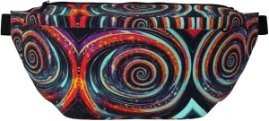 Space Spiral Cosmic Fanny Pack Crossbody Sling Bag â€“ Zipper Pockets for Travel, Hiking, Cycling, Workouts, and Everyday Use