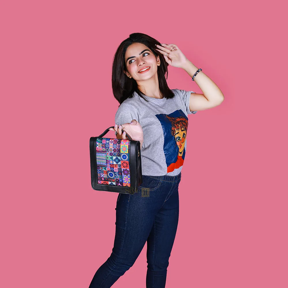 Spectrum Black Crossbody Bag