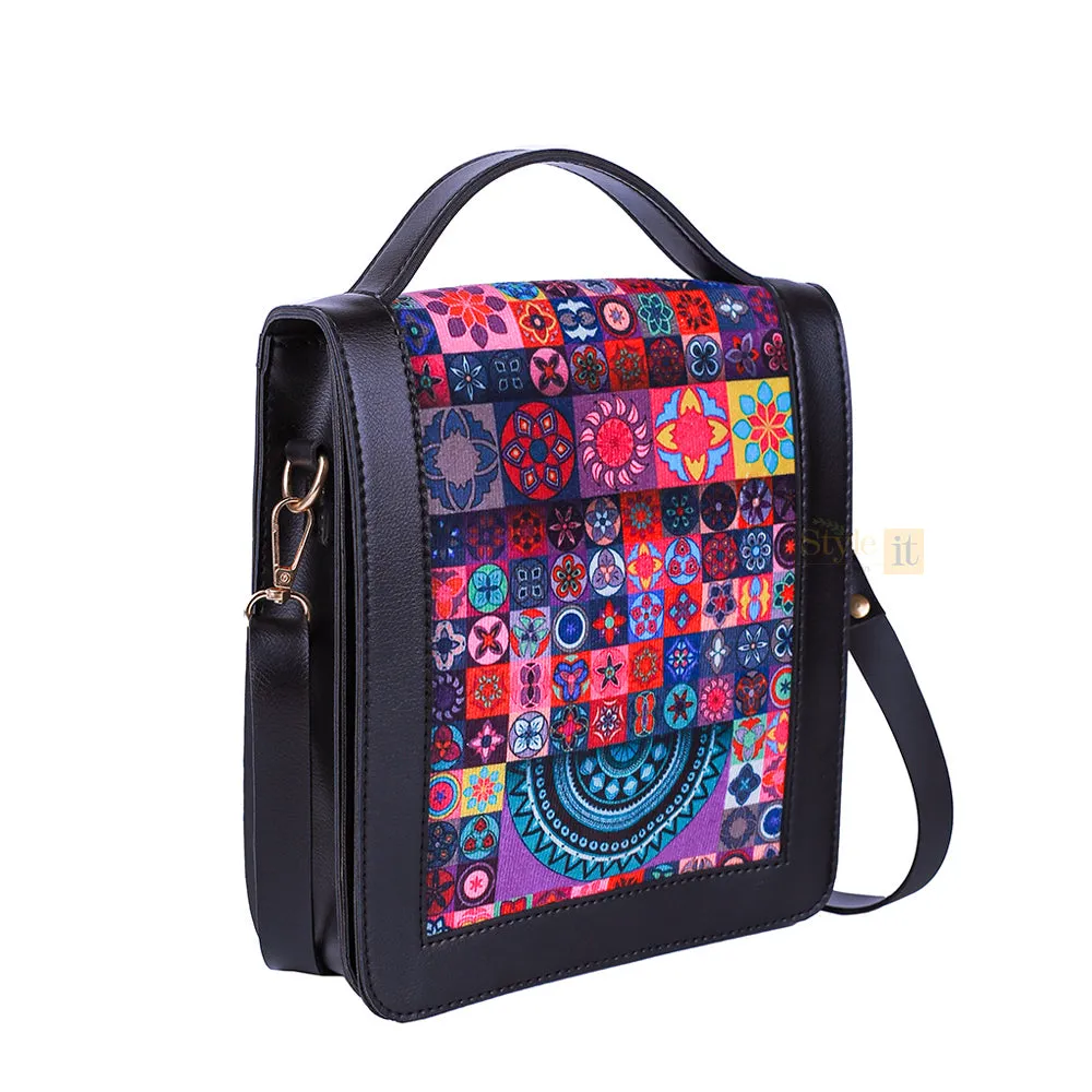 Spectrum Black Crossbody Bag