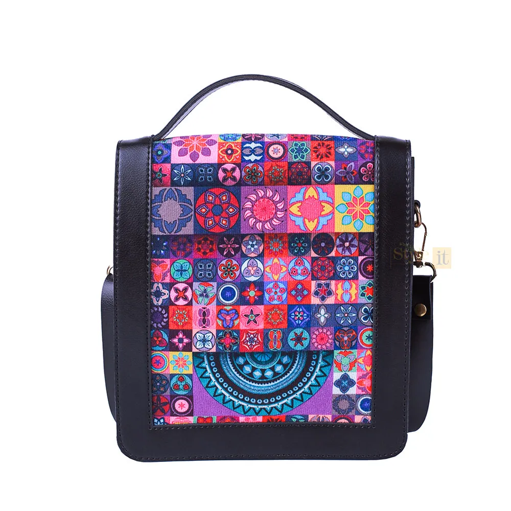 Spectrum Black Crossbody Bag