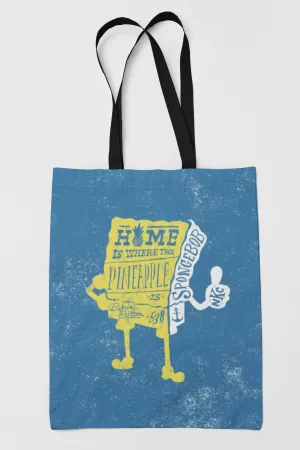 Spongebob Pineapple is Home Tote Bag