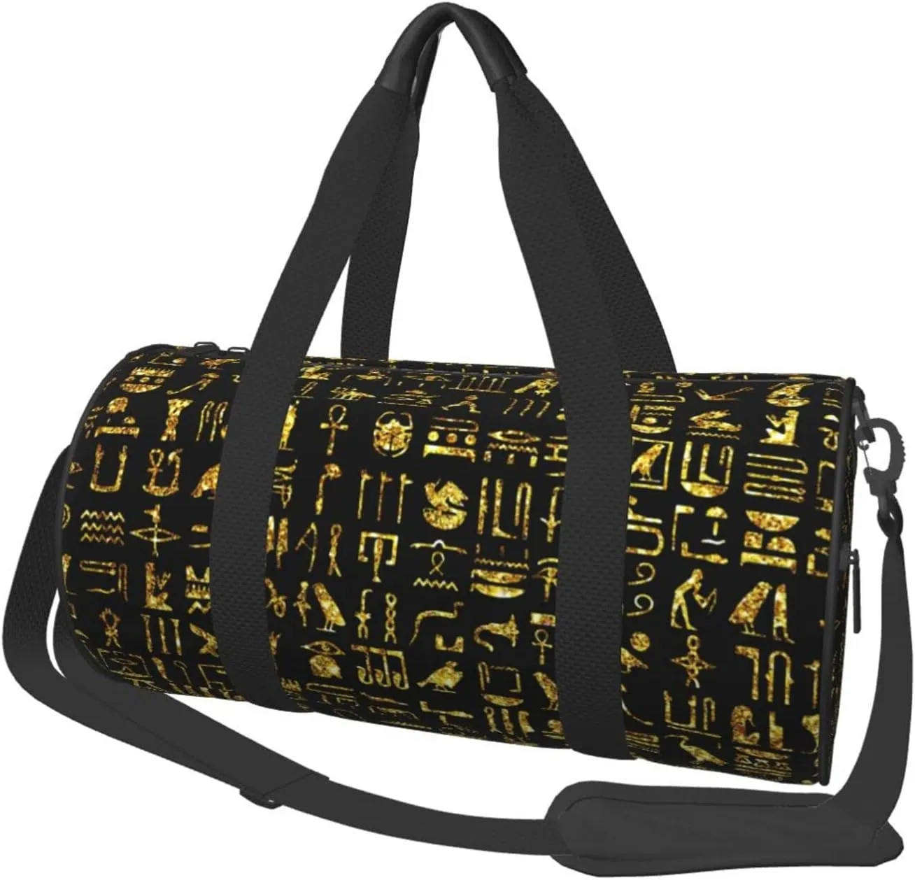 Sports Duffel Bag Glitter-Eye-Of-Horus-Egypt Foldable Travel Tote Bag Weekender Sleepover Carry On Bag