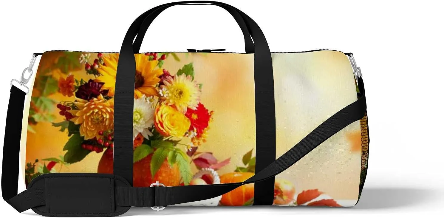 Sports Gym Bag for Women and Men Waterproof African Lion Duffel Bag Lightweight Carryon Traveling Boarding Gripsack