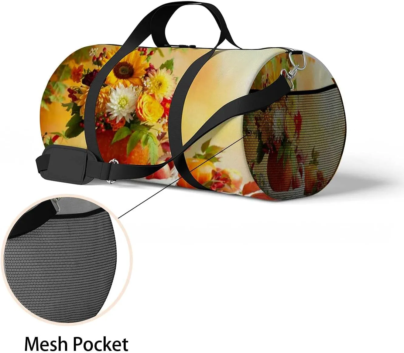 Sports Gym Bag for Women and Men Waterproof African Lion Duffel Bag Lightweight Carryon Traveling Boarding Gripsack