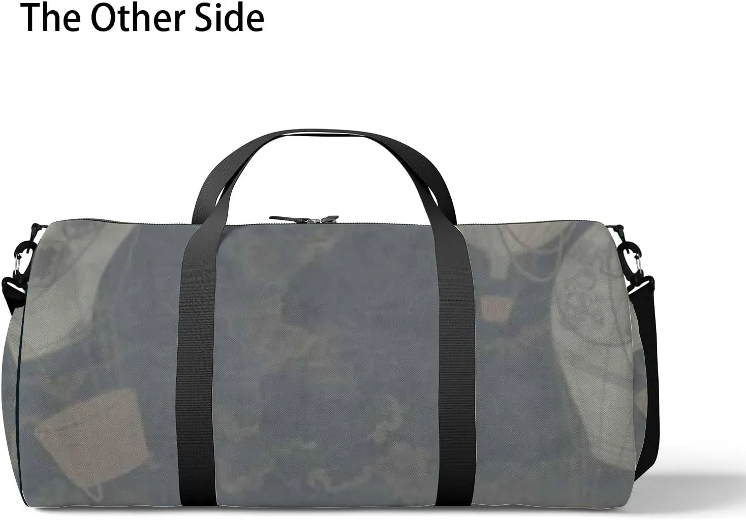 Sports Gym Bag for Women and Men Waterproof Air Balloons Painted Dark Blue Duffel Bag Lightweight Carryon Traveling Boarding Gripsack