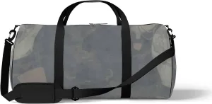 Sports Gym Bag for Women and Men Waterproof Air Balloons Painted Dark Blue Duffel Bag Lightweight Carryon Traveling Boarding Gripsack