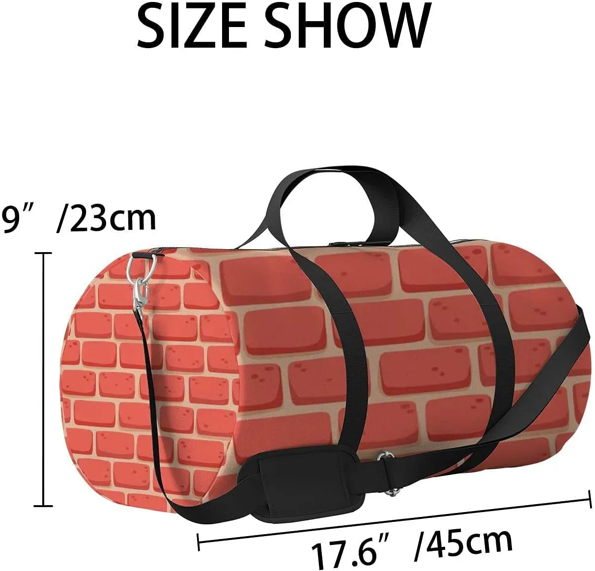 Sports Gym Bag for Women and Men Waterproof Pattern Cartoon Wall Coral Duffel Bag Lightweight Carryon Traveling Boarding Gripsack