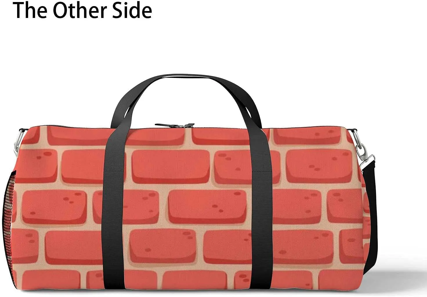 Sports Gym Bag for Women and Men Waterproof Pattern Cartoon Wall Coral Duffel Bag Lightweight Carryon Traveling Boarding Gripsack