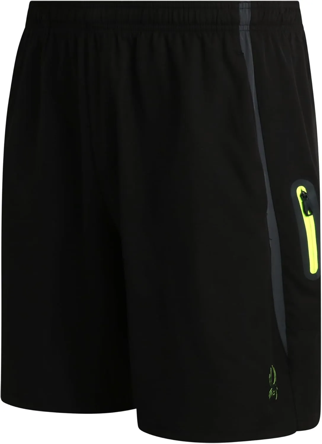 Spyder Men's Active Shorts - Athletic Performance Gym Shorts with Mesh Liner - 8" Inseam Running Shorts, Zip Pockets (S-XL)