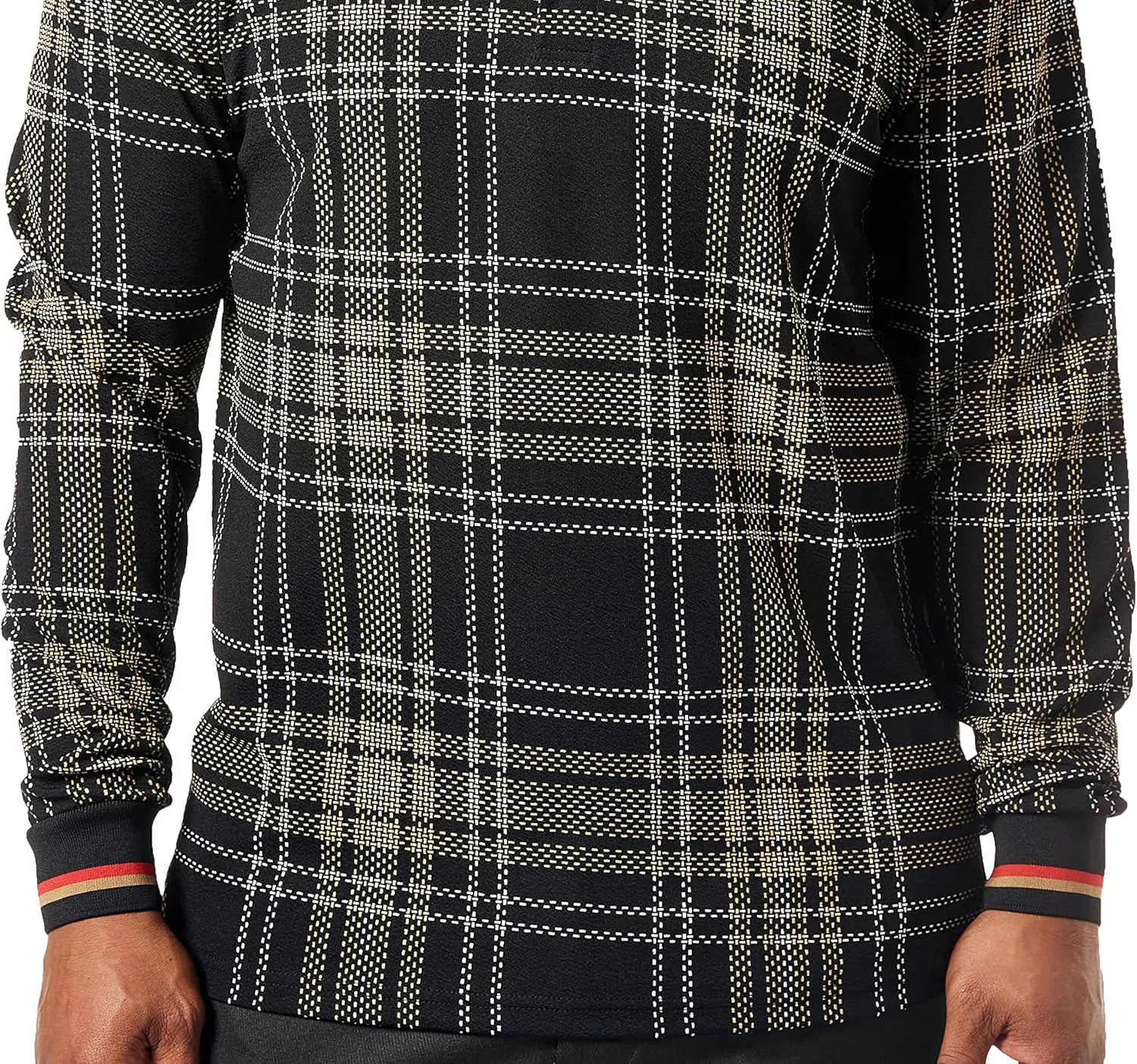 STACY ADAMS Fancy Printed Velour Polo